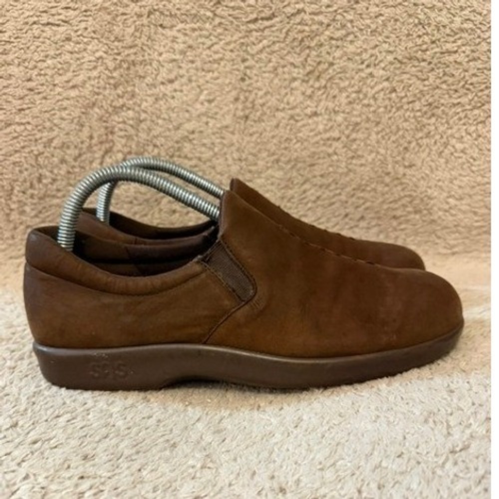 SAS Loafers Womens Size 8M Brown Leather Slip On Comfort Shoes Walking Casual